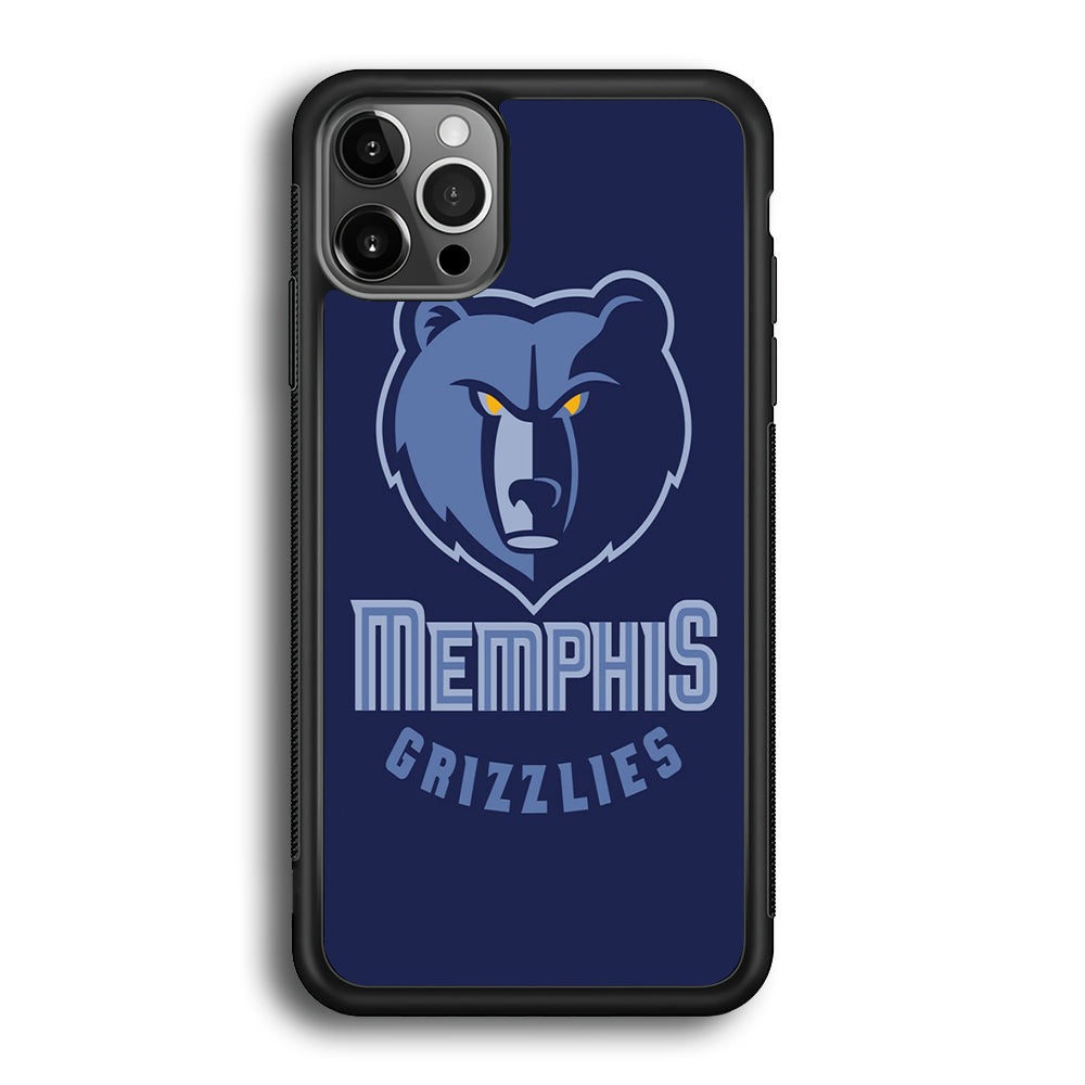 NBA Memphis Grizzlies Basketball 001 iPhone 12 Pro Max Case-Phone Case-Rubber Black (2D Case)-Altracase