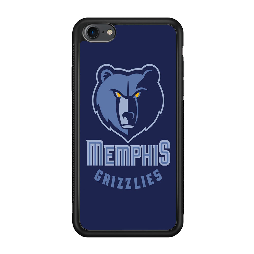NBA Memphis Grizzlies Basketball 001 iPhone 7 Case-Phone Case-Rubber Black (2D Case)-Altracase