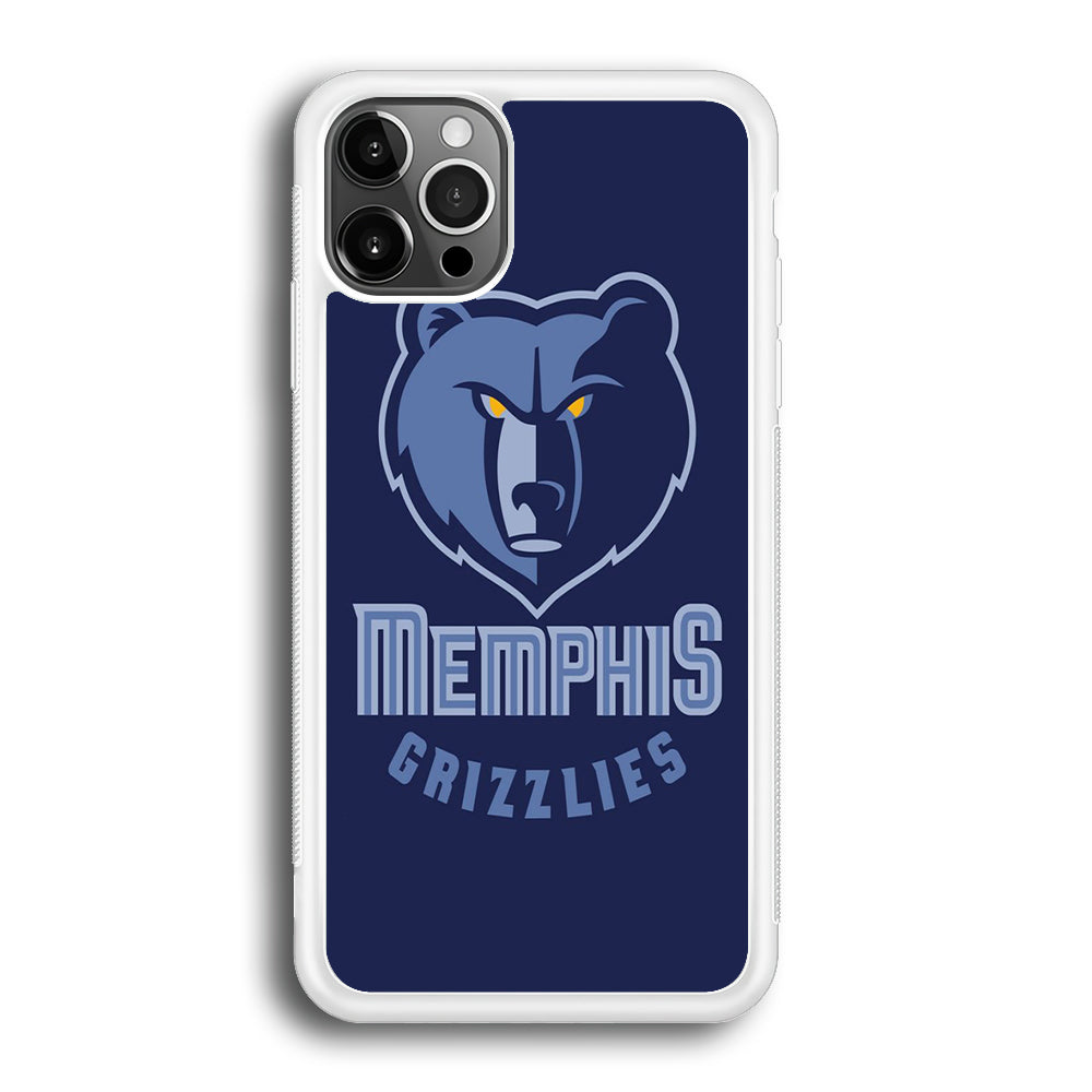 NBA Memphis Grizzlies Basketball 001 iPhone 12 Pro Max Case-Phone Case-Rubber White (2D Case)-Altracase