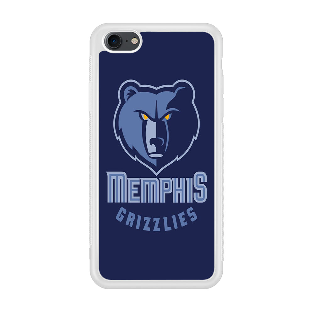NBA Memphis Grizzlies Basketball 001 iPhone 7 Case-Phone Case-Rubber White (2D Case)-Altracase