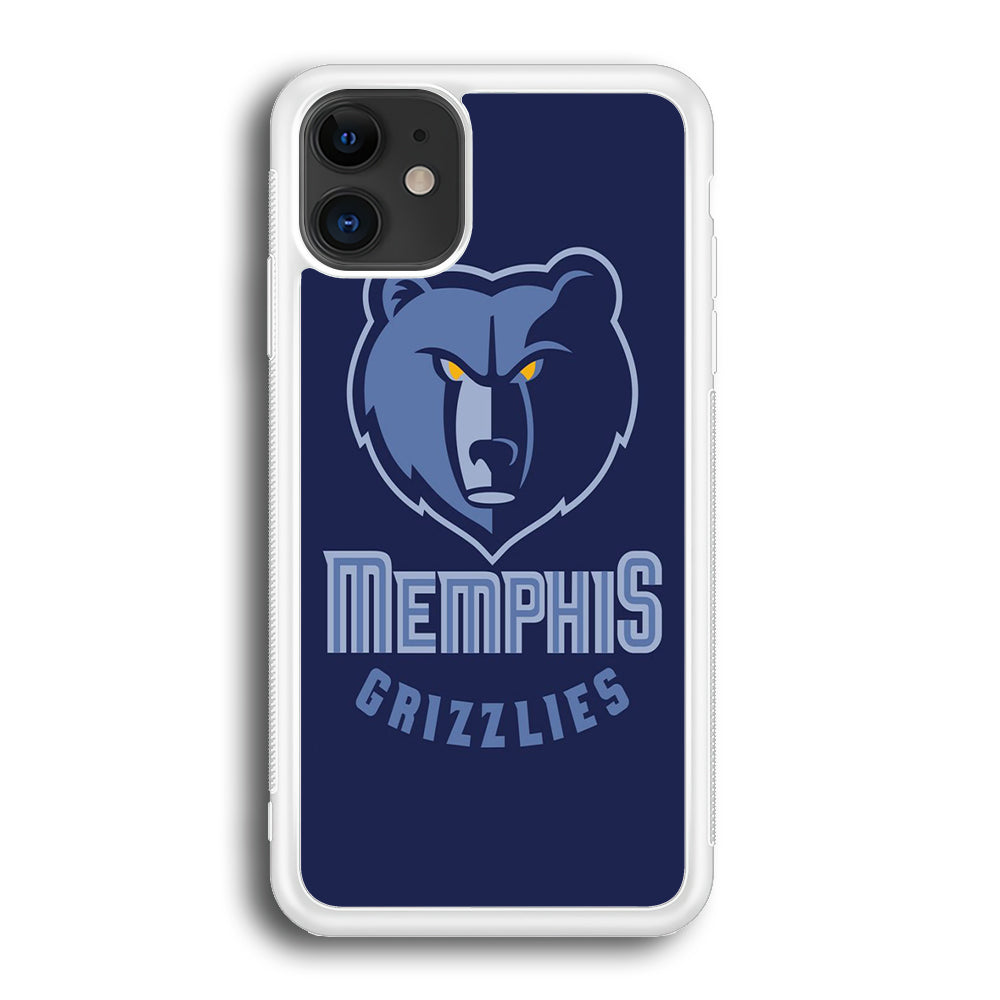 NBA Memphis Grizzlies Basketball 001 iPhone 12 Mini Case-Phone Case-Rubber White (2D Case)-Altracase