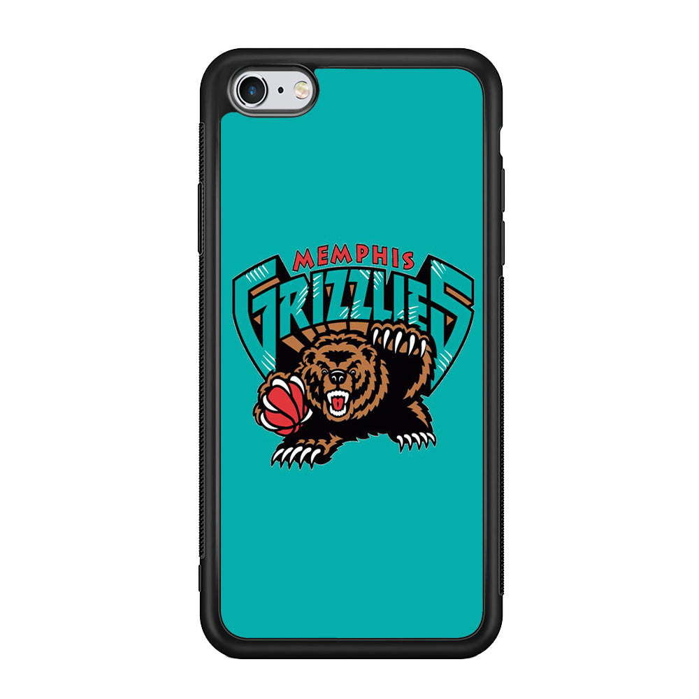 NBA Memphis Grizzlies Basketball 002 iPhone 6 | 6s Case-Phone Case-Rubber Black (2D Case)-Altracase