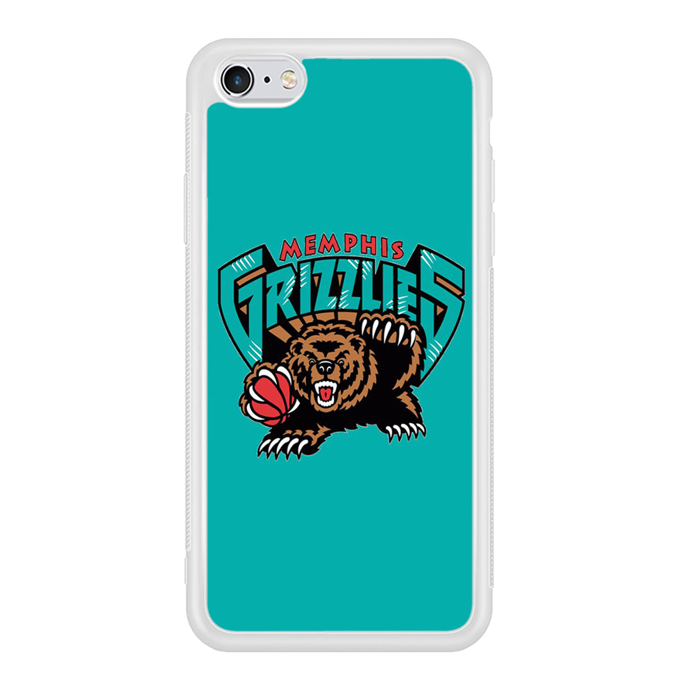 NBA Memphis Grizzlies Basketball 002 iPhone 6 | 6s Case-Phone Case-Rubber White (2D Case)-Altracase