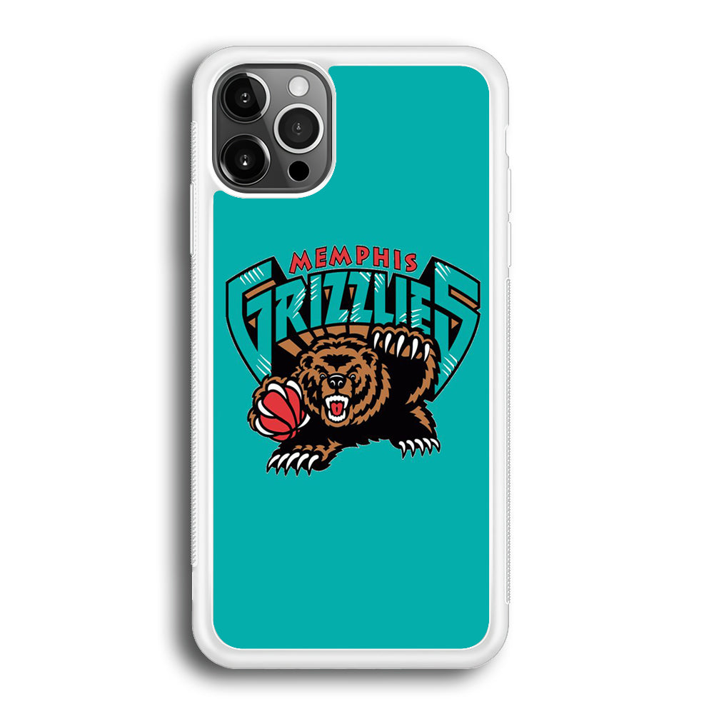 NBA Memphis Grizzlies Basketball 002 iPhone 12 Pro Max Case-Phone Case-Rubber White (2D Case)-Altracase