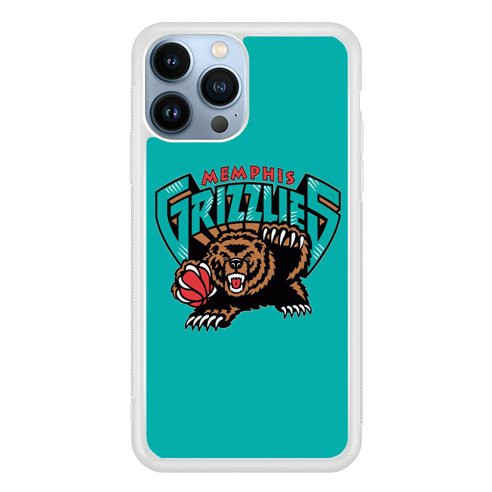 NBA Memphis Grizzlies Basketball 002 iPhone 13 Pro Case-Phone Case-Rubber White (2D Case)-Altracase