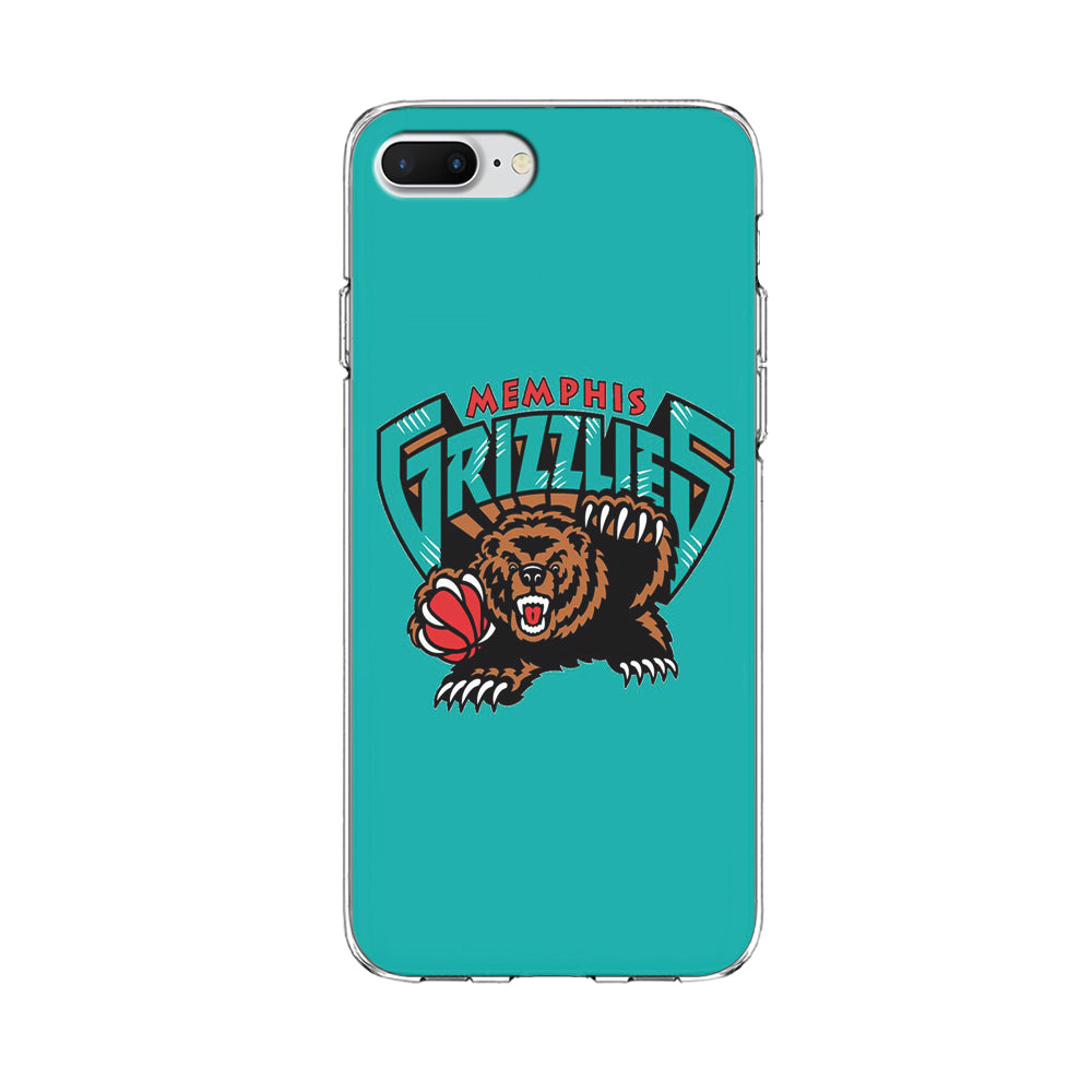 NBA Memphis Grizzlies Basketball 002 iPhone 8 Plus Case-Phone Case-Clear Soft Case-Altracase