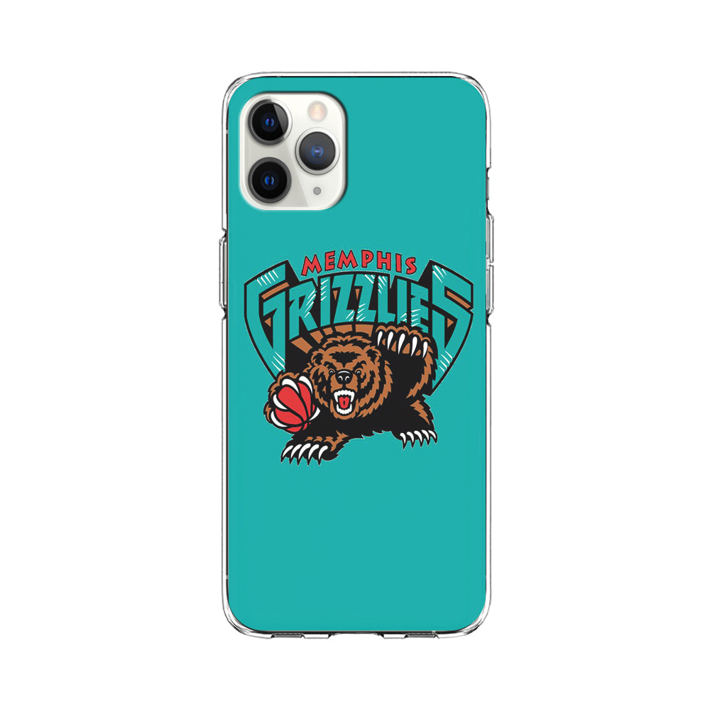 NBA Memphis Grizzlies Basketball 002 iPhone 11 Pro Case-Phone Case-Clear Soft Case-Altracase