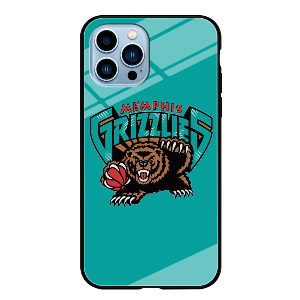 NBA Memphis Grizzlies Basketball 002 iPhone 15 Pro Case-Phone Case-Tempered Glass Case-Altracase