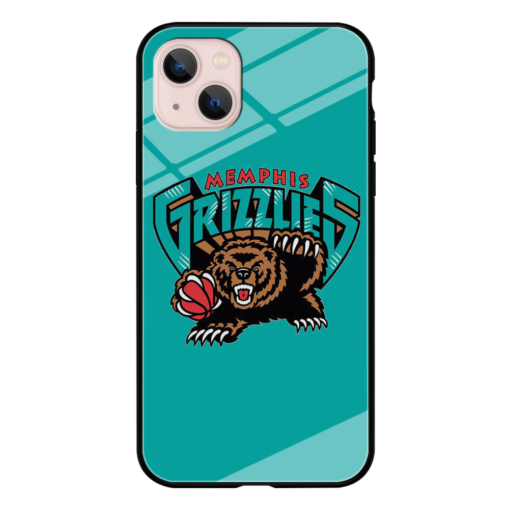 NBA Memphis Grizzlies Basketball 002 iPhone 15 Case-Phone Case-Tempered Glass Case-Altracase