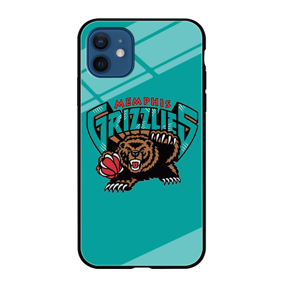 NBA Memphis Grizzlies Basketball 002 iPhone 12 Case-Phone Case-Tempered Glass Case-Altracase