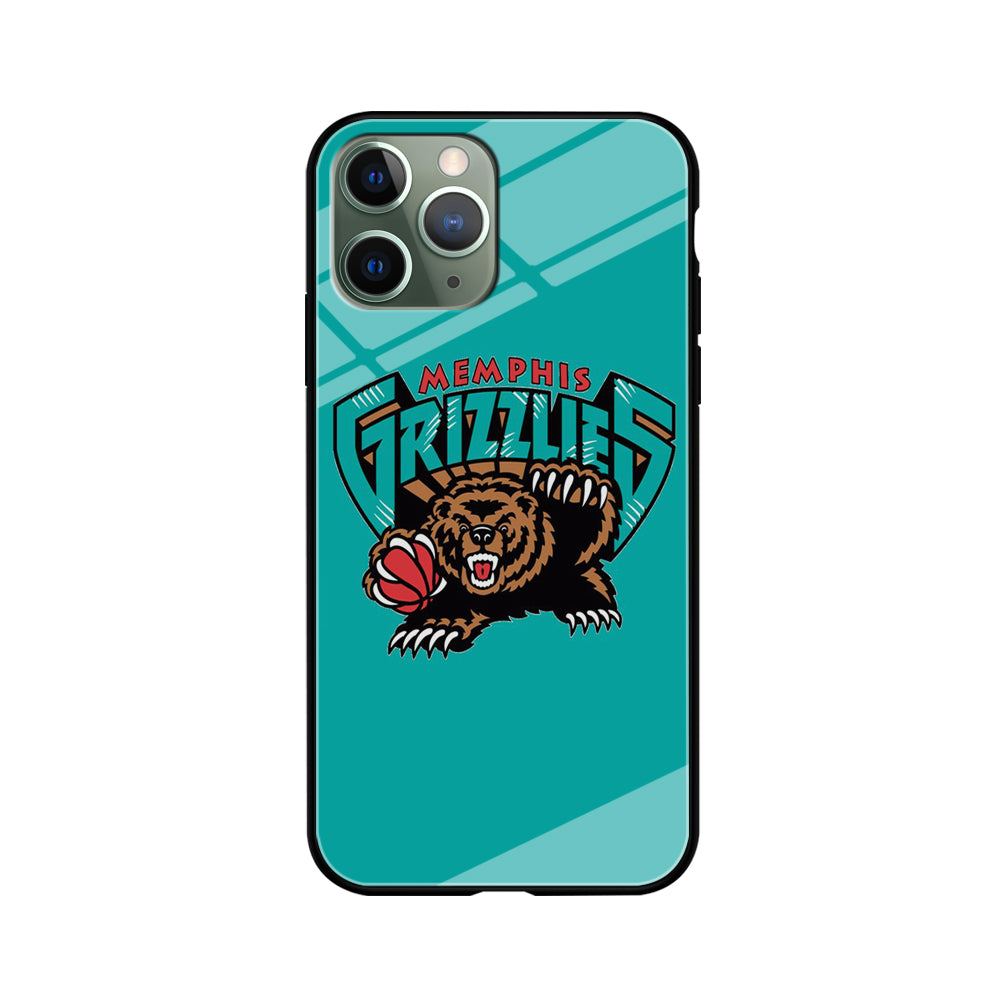 NBA Memphis Grizzlies Basketball 002 iPhone 11 Pro Max Case-Phone Case-Tempered Glass Case-Altracase