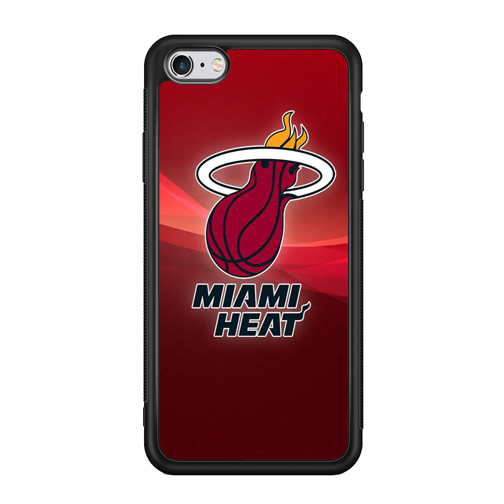 NBA Miami Heat Basketball 001 iPhone 6 | 6s Case-Phone Case-Rubber Black (2D Case)-Altracase