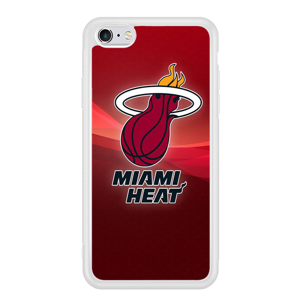NBA Miami Heat Basketball 001 iPhone 6 | 6s Case-Phone Case-Rubber White (2D Case)-Altracase