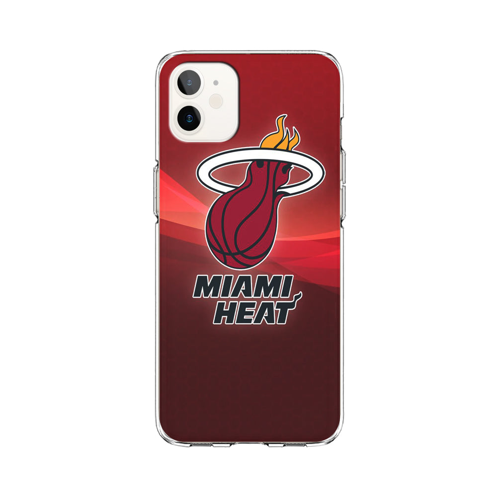 NBA Miami Heat Basketball 001 iPhone 12 Case-Phone Case-Clear Soft Case-Altracase