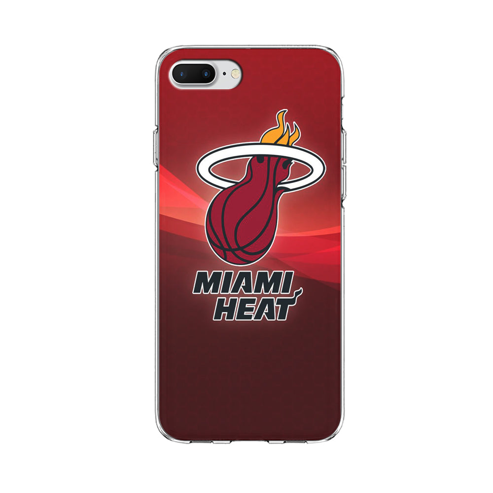 NBA Miami Heat Basketball 001 iPhone 8 Plus Case-Phone Case-Clear Soft Case-Altracase