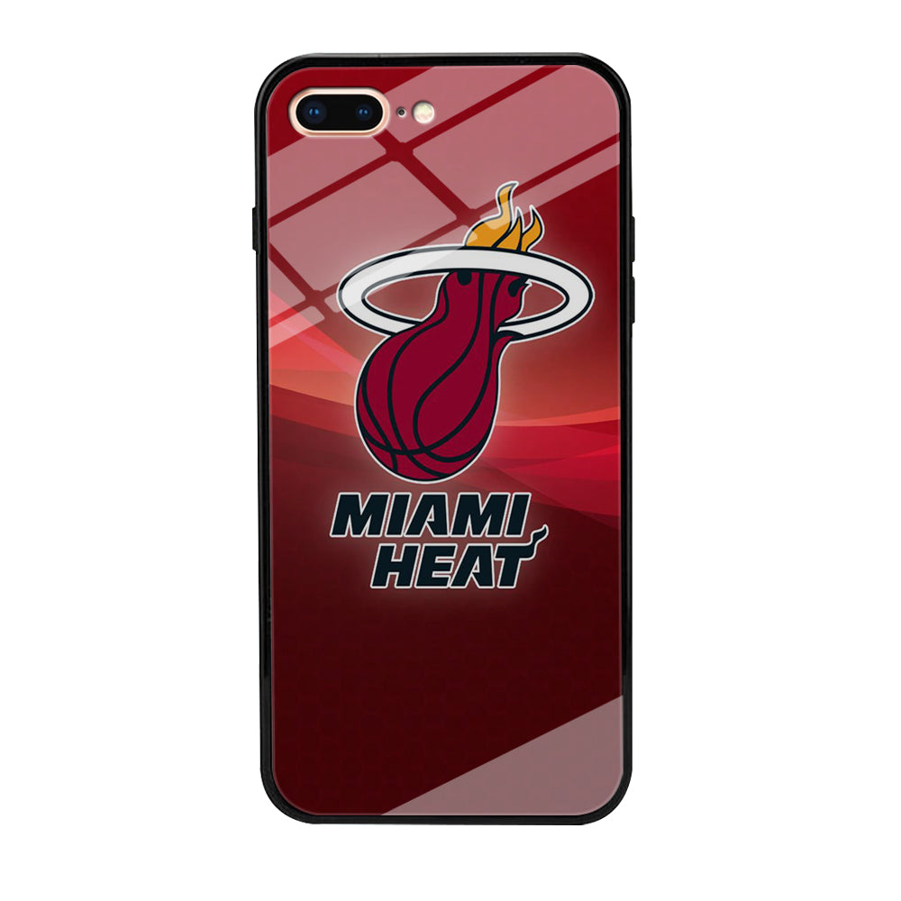 NBA Miami Heat Basketball 001 iPhone 8 Plus Case-Phone Case-Tempered Glass Case-Altracase