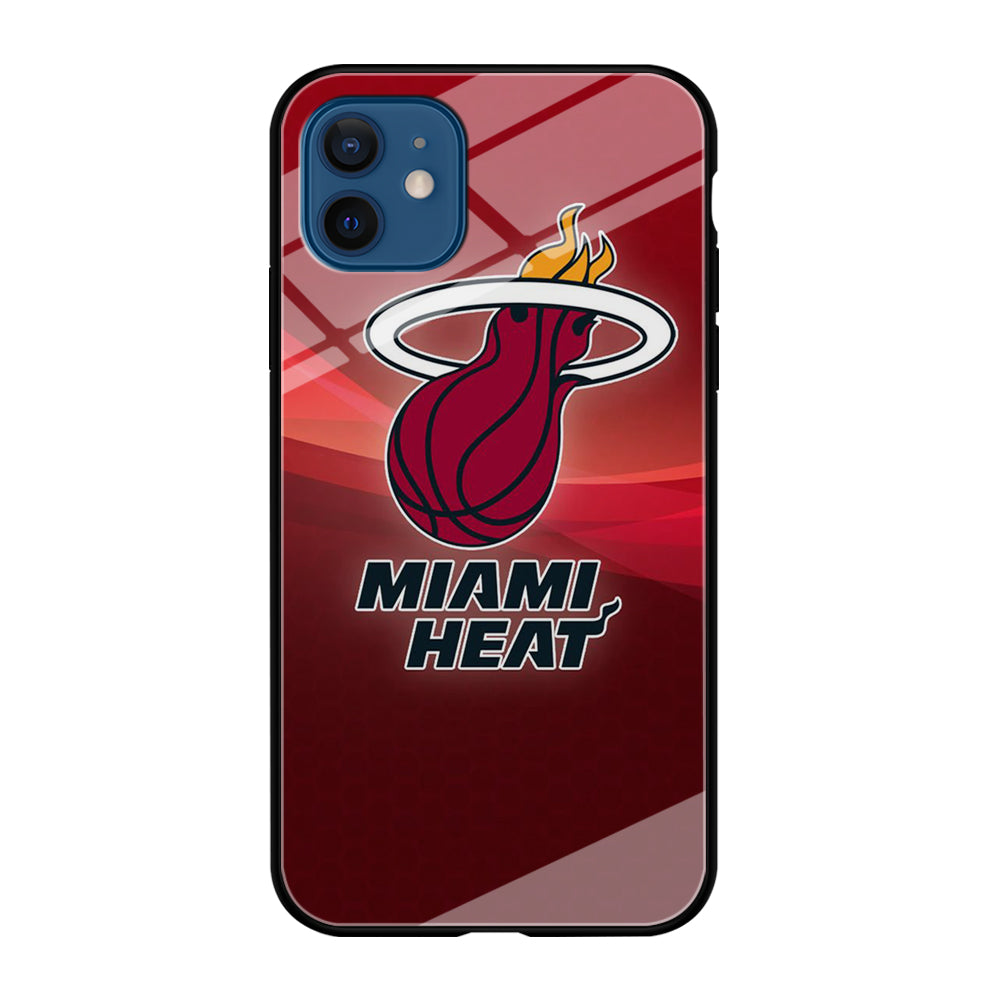 NBA Miami Heat Basketball 001 iPhone 12 Mini Case-Phone Case-Tempered Glass Case-Altracase