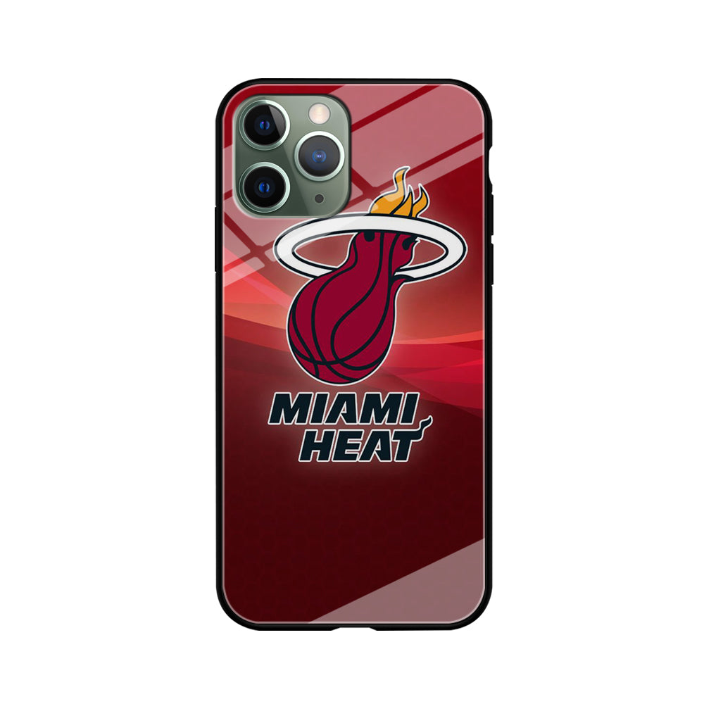 NBA Miami Heat Basketball 001 iPhone 11 Pro Max Case-Phone Case-Tempered Glass Case-Altracase