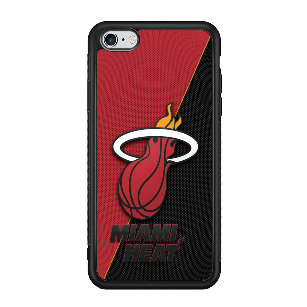 NBA Miami Heat Basketball 002 iPhone 6 | 6s Case-Phone Case-Rubber Black (2D Case)-Altracase