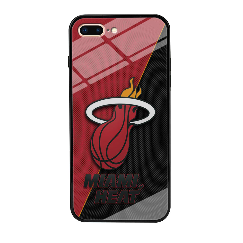 NBA Miami Heat Basketball 002 iPhone 8 Plus Case-Phone Case-Tempered Glass Case-Altracase