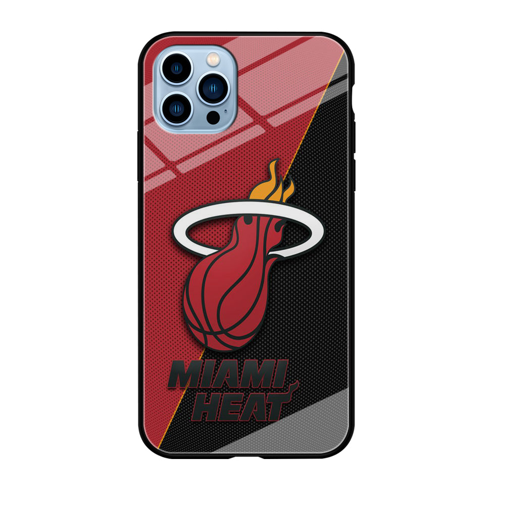 NBA Miami Heat Basketball 002 iPhone 12 Pro Max Case-Phone Case-Tempered Glass Case-Altracase