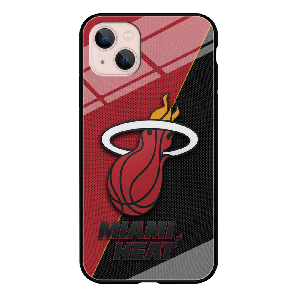 NBA Miami Heat Basketball 002 iPhone 13 Mini Case-Phone Case-Tempered Glass Case-Altracase