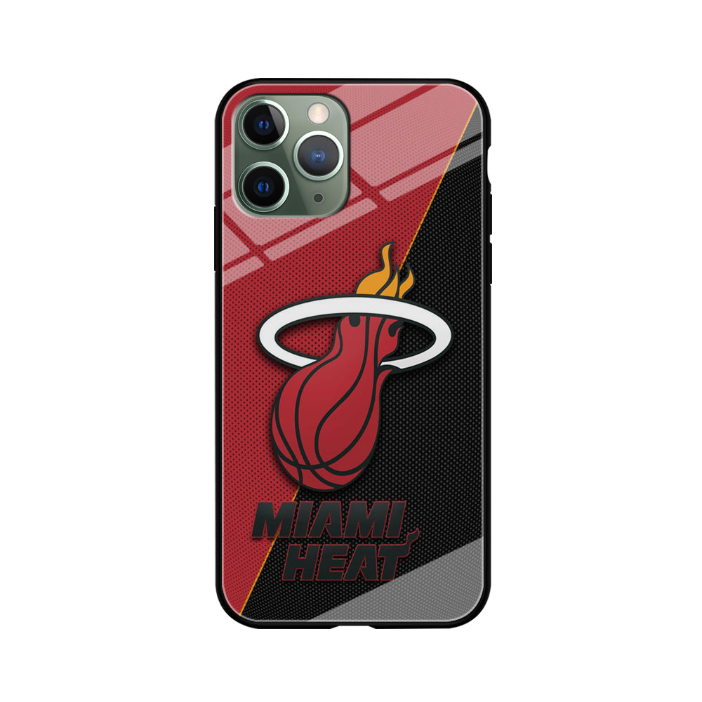 NBA Miami Heat Basketball 002 iPhone 11 Pro Max Case-Phone Case-Tempered Glass Case-Altracase