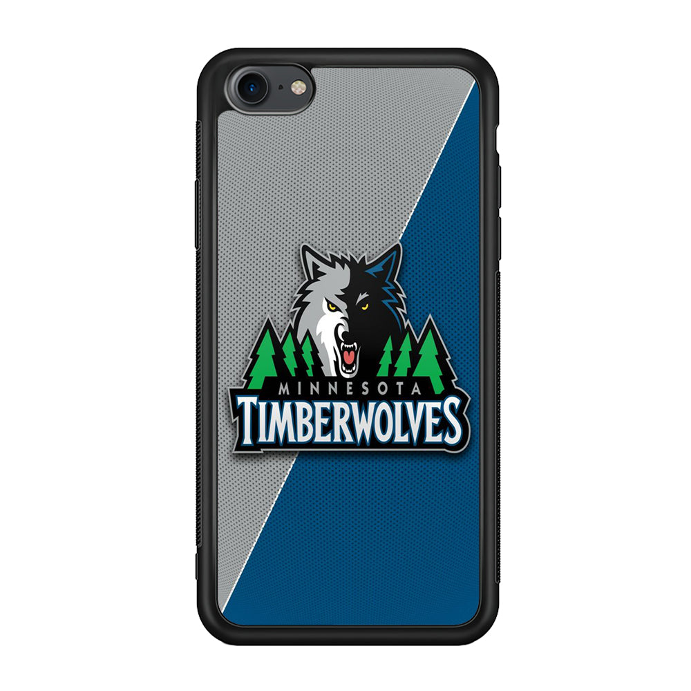 NBA Minnesota Timberwolves Basketball 001 iPhone 7 Case-Phone Case-Rubber Black (2D Case)-Altracase