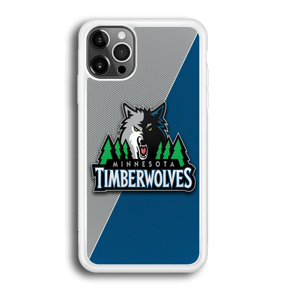 NBA Minnesota Timberwolves Basketball 001 iPhone 12 Pro Max Case-Phone Case-Rubber White (2D Case)-Altracase