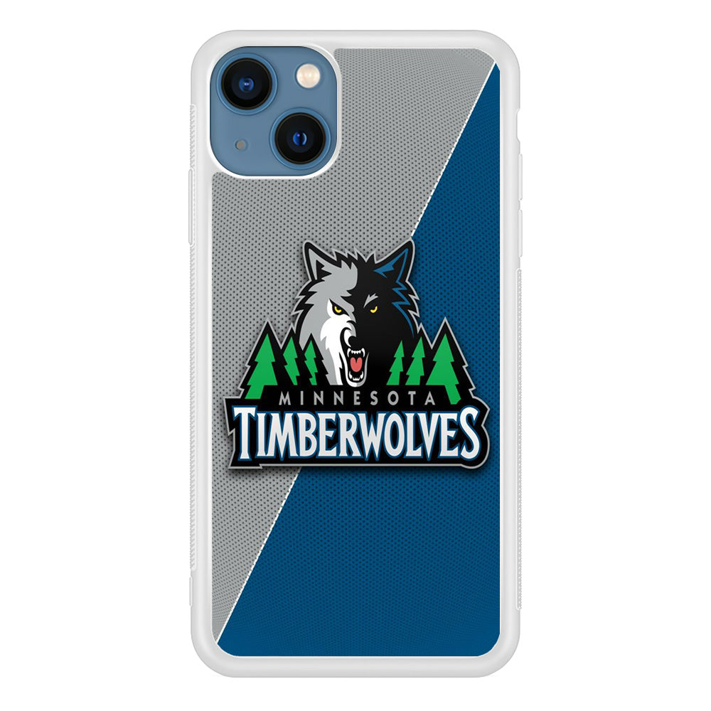NBA Minnesota Timberwolves Basketball 001 iPhone 13 Mini Case-Phone Case-Rubber White (2D Case)-Altracase