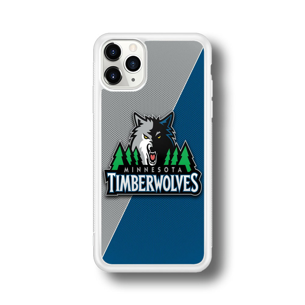 NBA Minnesota Timberwolves Basketball 001 iPhone 11 Pro Max Case-Phone Case-Rubber White (2D Case)-Altracase