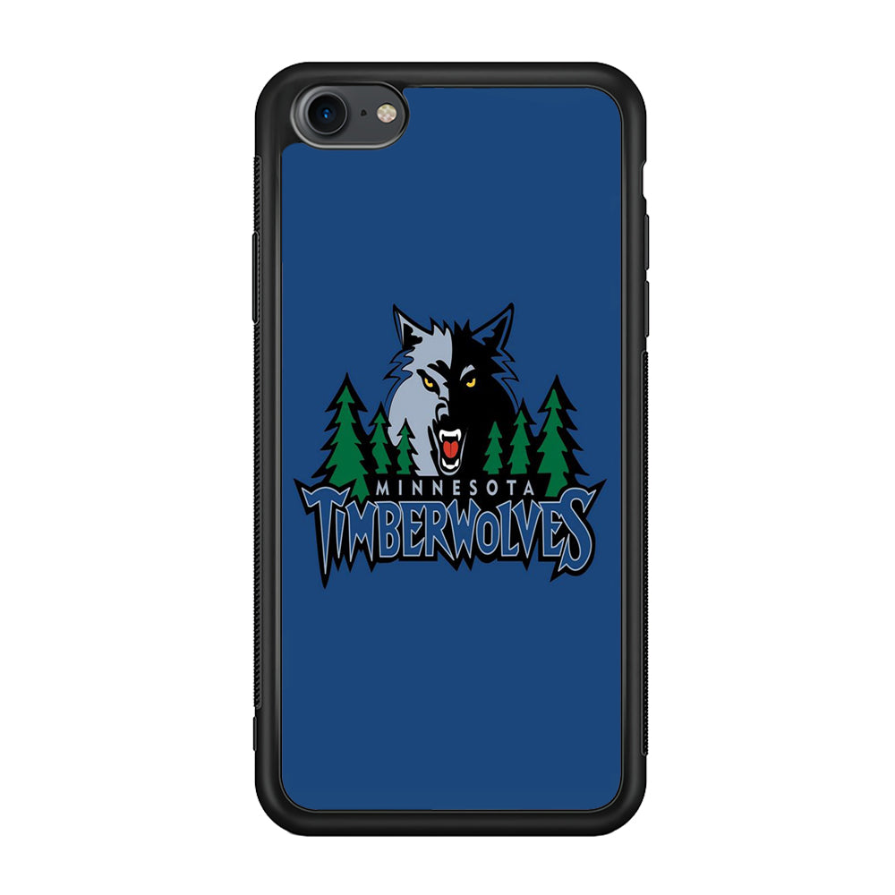 NBA Minnesota Timberwolves Basketball 002 iPhone 7 Case-Phone Case-Rubber Black (2D Case)-Altracase