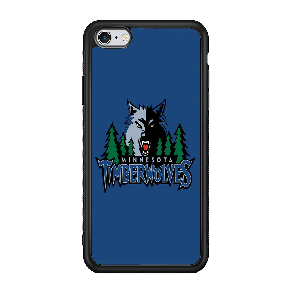 NBA Minnesota Timberwolves Basketball 002 iPhone 6 Plus | 6s Plus Case-Phone Case-Rubber Black (2D Case)-Altracase