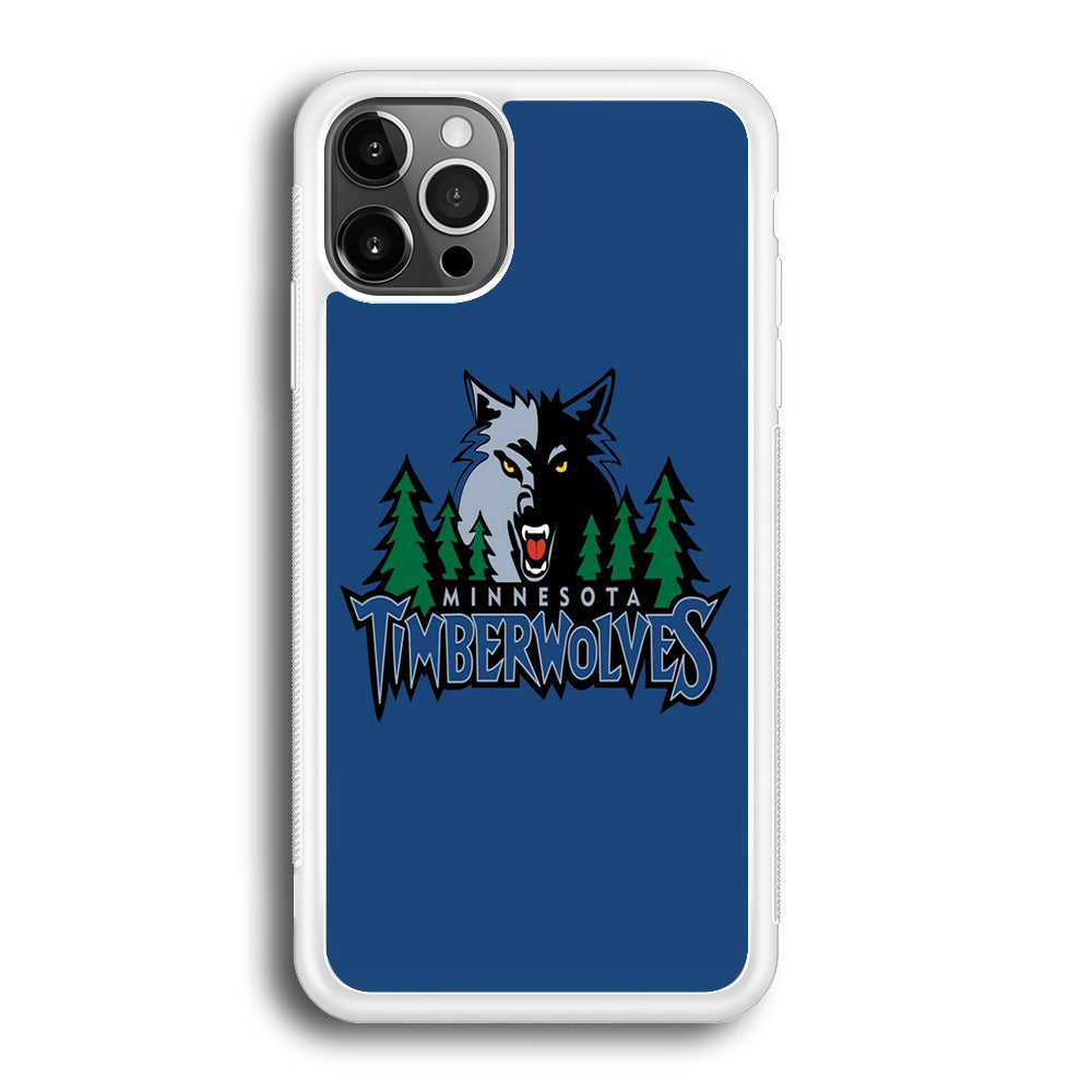 NBA Minnesota Timberwolves Basketball 002 iPhone 12 Pro Max Case-Phone Case-Rubber White (2D Case)-Altracase