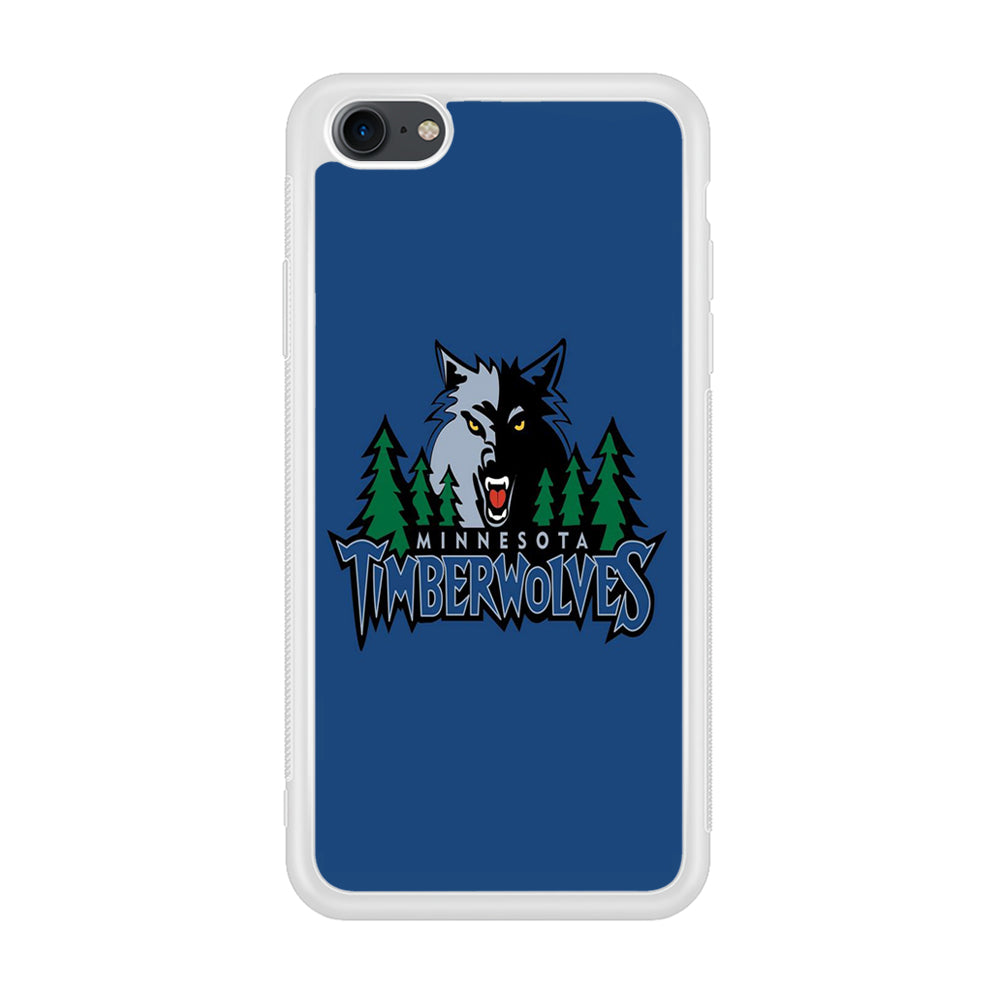 NBA Minnesota Timberwolves Basketball 002 iPhone 7 Case-Phone Case-Rubber White (2D Case)-Altracase