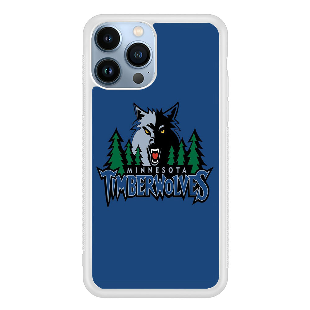 NBA Minnesota Timberwolves Basketball 002 iPhone 13 Pro Case-Phone Case-Rubber White (2D Case)-Altracase