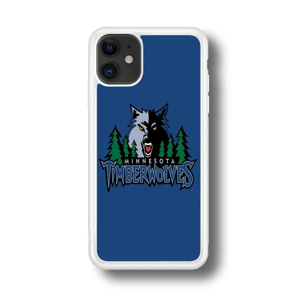 NBA Minnesota Timberwolves Basketball 002 iPhone 11 Case-Phone Case-Rubber White (2D Case)-Altracase
