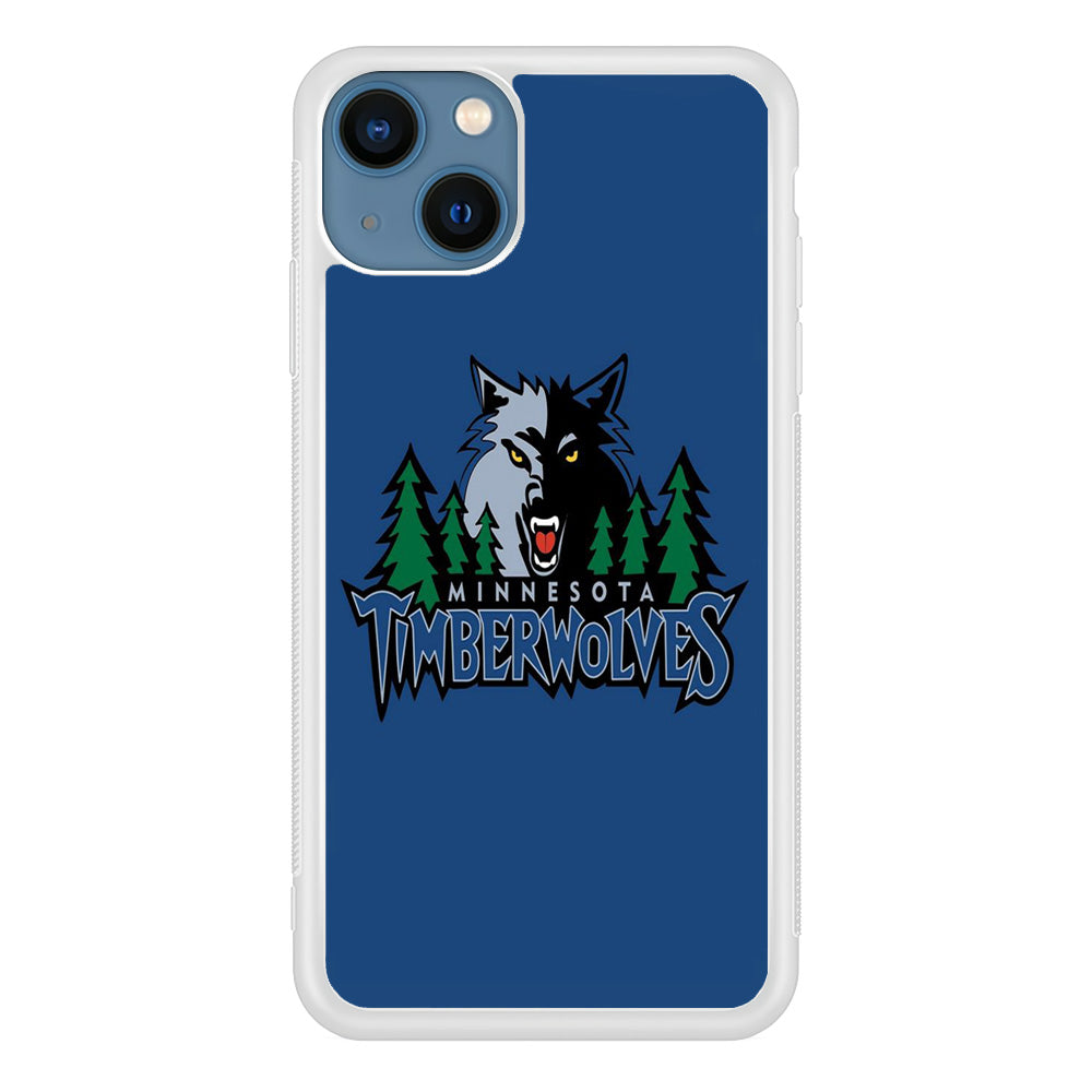 NBA Minnesota Timberwolves Basketball 002 iPhone 13 Mini Case-Phone Case-Rubber White (2D Case)-Altracase