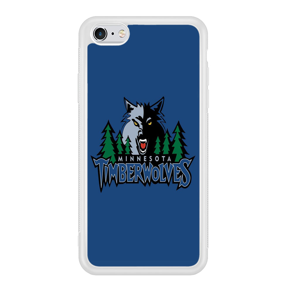 NBA Minnesota Timberwolves Basketball 002 iPhone 6 Plus | 6s Plus Case-Phone Case-Rubber White (2D Case)-Altracase