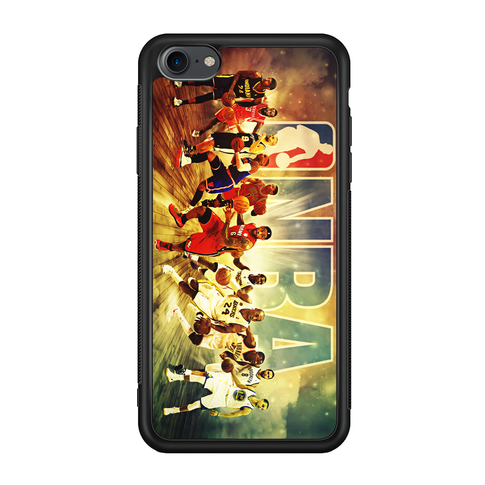 NBA Players Stars iPhone 7 Case-Phone Case-Rubber Black (2D Case)-Altracase