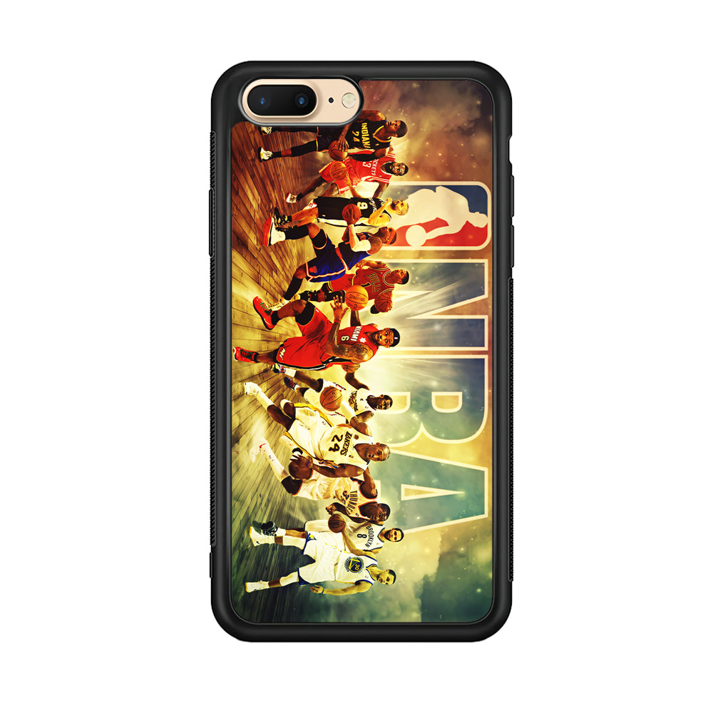 NBA Players Stars iPhone 8 Plus Case-Phone Case-Rubber Black (2D Case)-Altracase