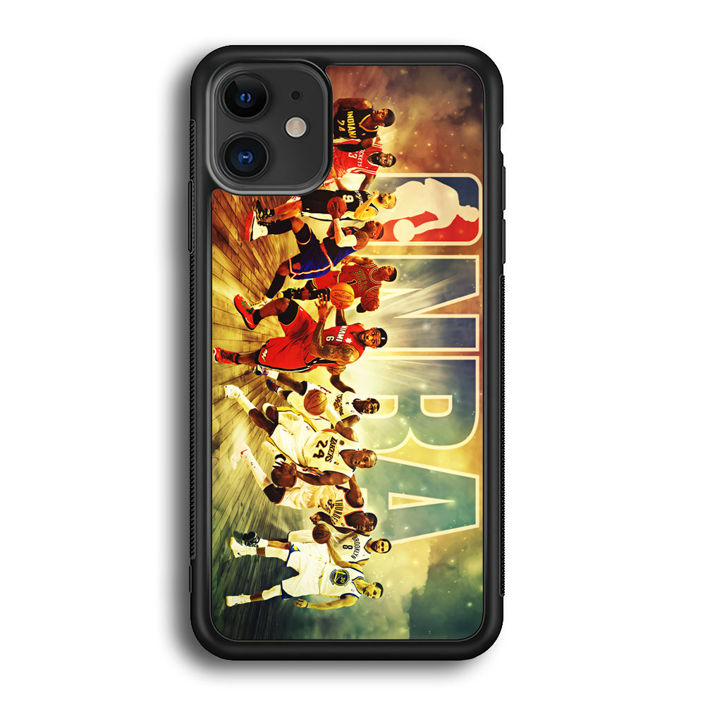 NBA Players Stars iPhone 12 Case-Phone Case-Rubber Black (2D Case)-Altracase