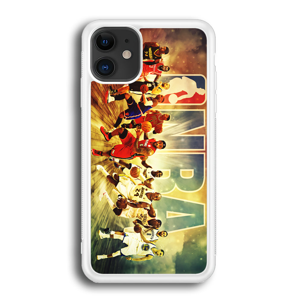 NBA Players Stars iPhone 12 Case-Phone Case-Rubber White (2D Case)-Altracase