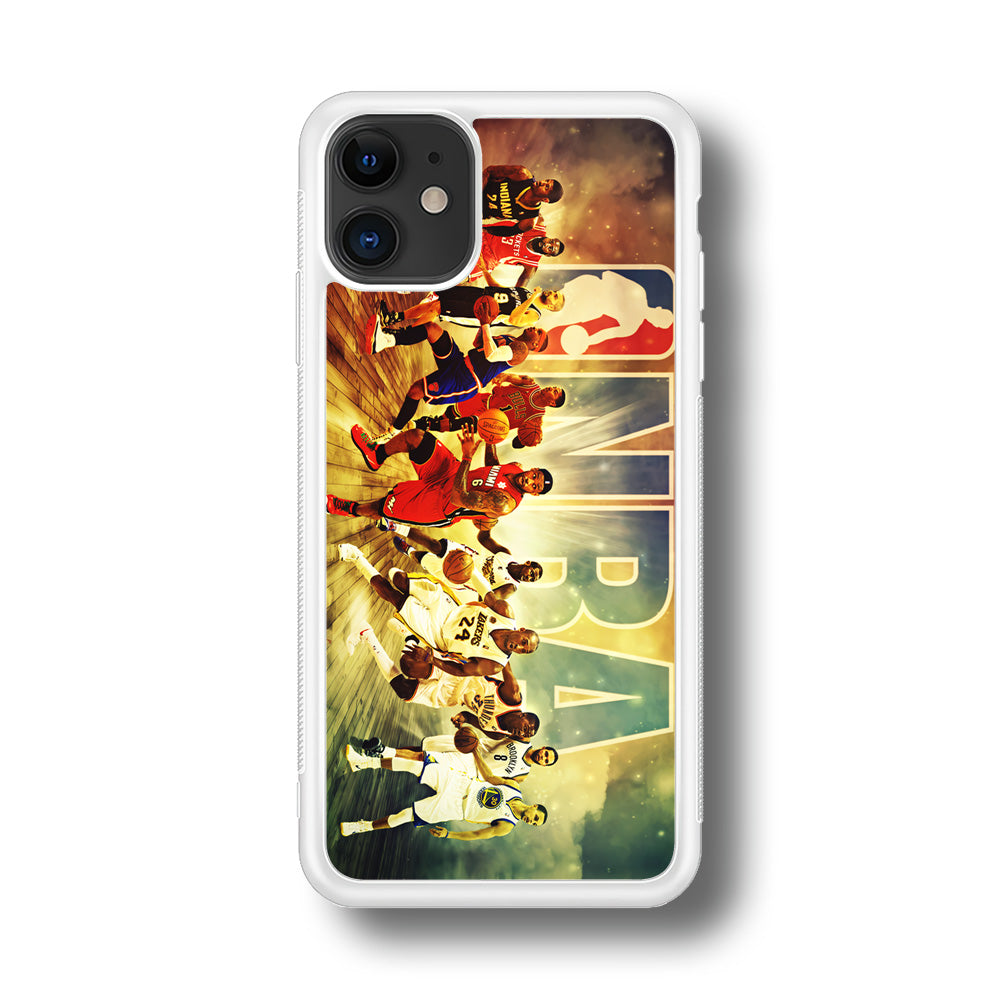 NBA Players Stars iPhone 11 Case-Phone Case-Rubber White (2D Case)-Altracase
