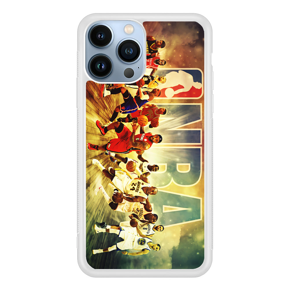 NBA Players Stars iPhone 13 Pro Case-Phone Case-Rubber White (2D Case)-Altracase