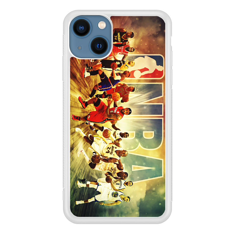 NBA Players Stars iPhone 13 Mini Case-Phone Case-Rubber White (2D Case)-Altracase