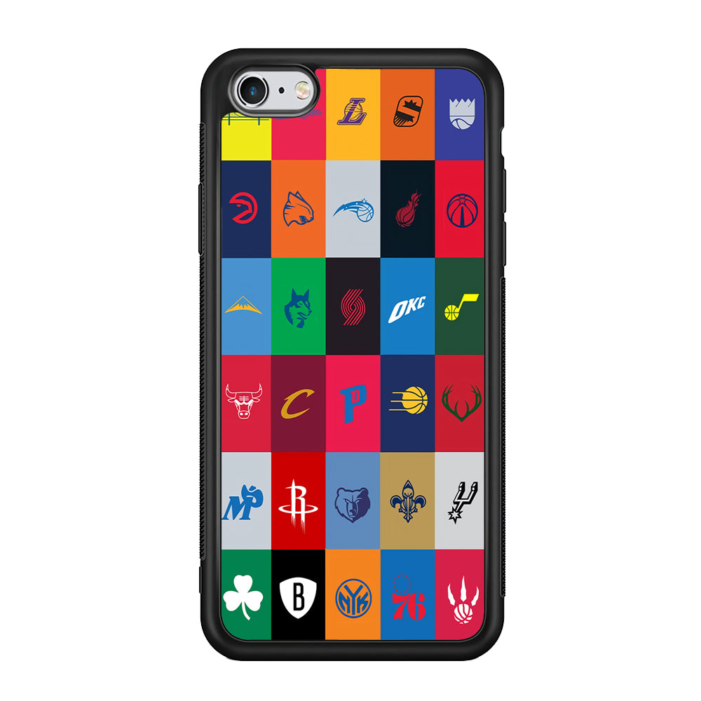 NBA Team Logos iPhone 6 | 6s Case-Phone Case-Rubber Black (2D Case)-Altracase