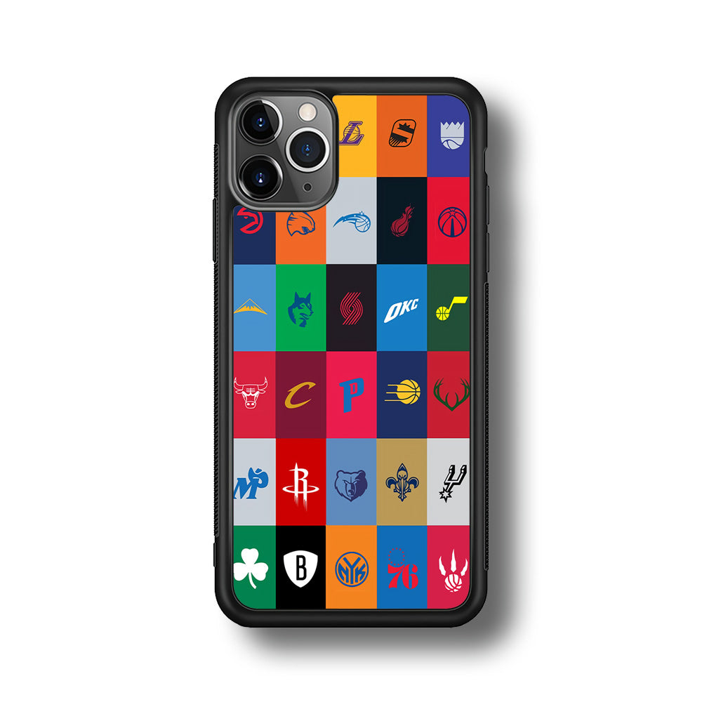 NBA Team Logos iPhone 11 Pro Max Case-Phone Case-Rubber Black (2D Case)-Altracase