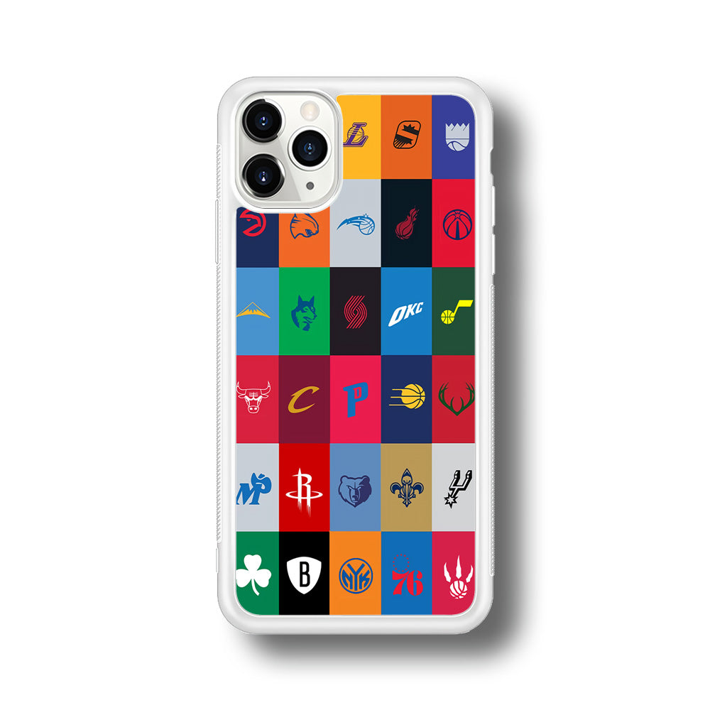 NBA Team Logos iPhone 11 Pro Max Case-Phone Case-Rubber White (2D Case)-Altracase