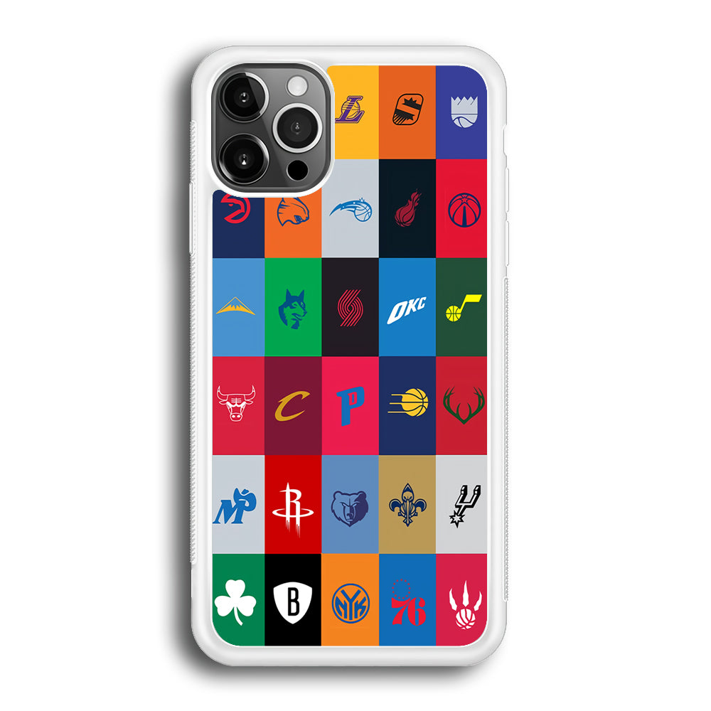 NBA Team Logos iPhone 12 Pro Max Case-Phone Case-Rubber White (2D Case)-Altracase